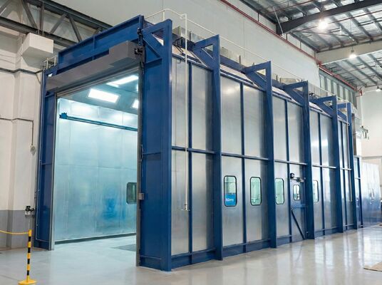 CoatTech Dust-Free Furniture Finishing Booth Galvanized Edition Precision Airflow for High-Gloss Wood Finishes
