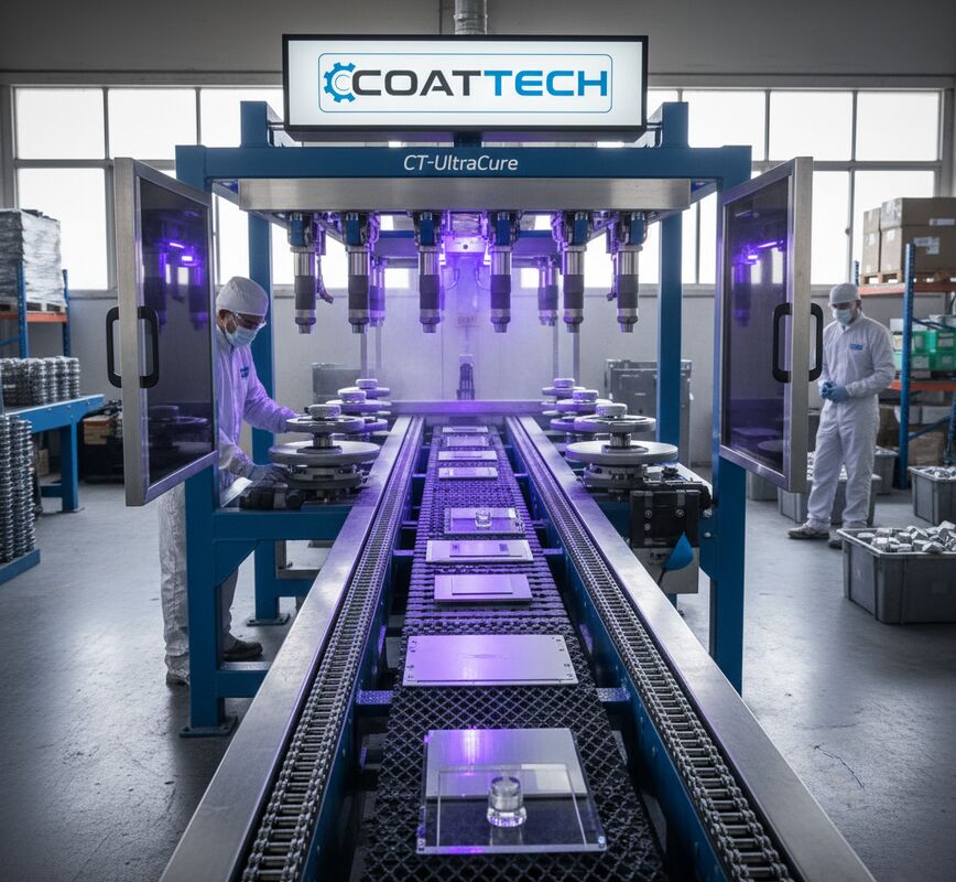 Inline Flatbed Conveyorized UV Curing Tunnel System for Instant Drying of UV-Curable Coatings and Inks